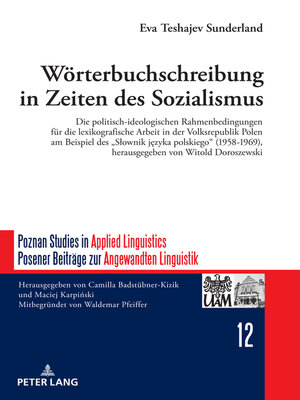 cover image of Wörterbuchschreibung in Zeiten des Sozialismus